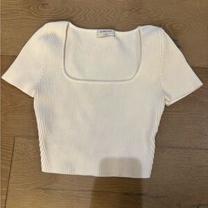 Babaton Aritzia Ribbed Crop Top Size S
